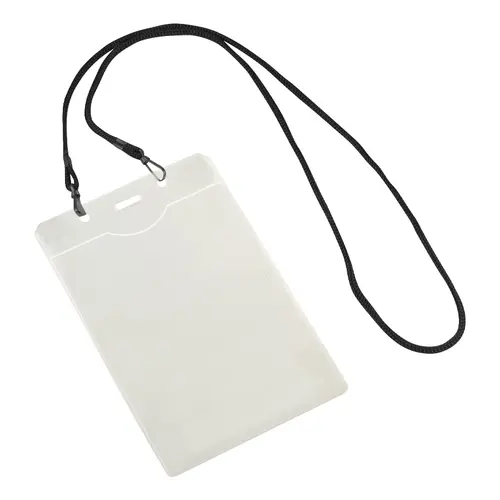 Porta-Credencial con Colgador Negro