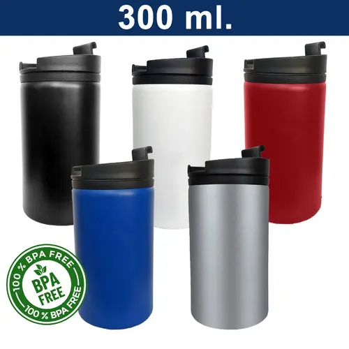 Mug Tazón Acero Inoxidable / Plástico M14